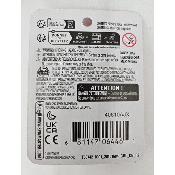 PassPlay The Game of Left Center Right 24 Tokens 3 Dice 1 Instruction Sealed NEW - Picture 2 of 2